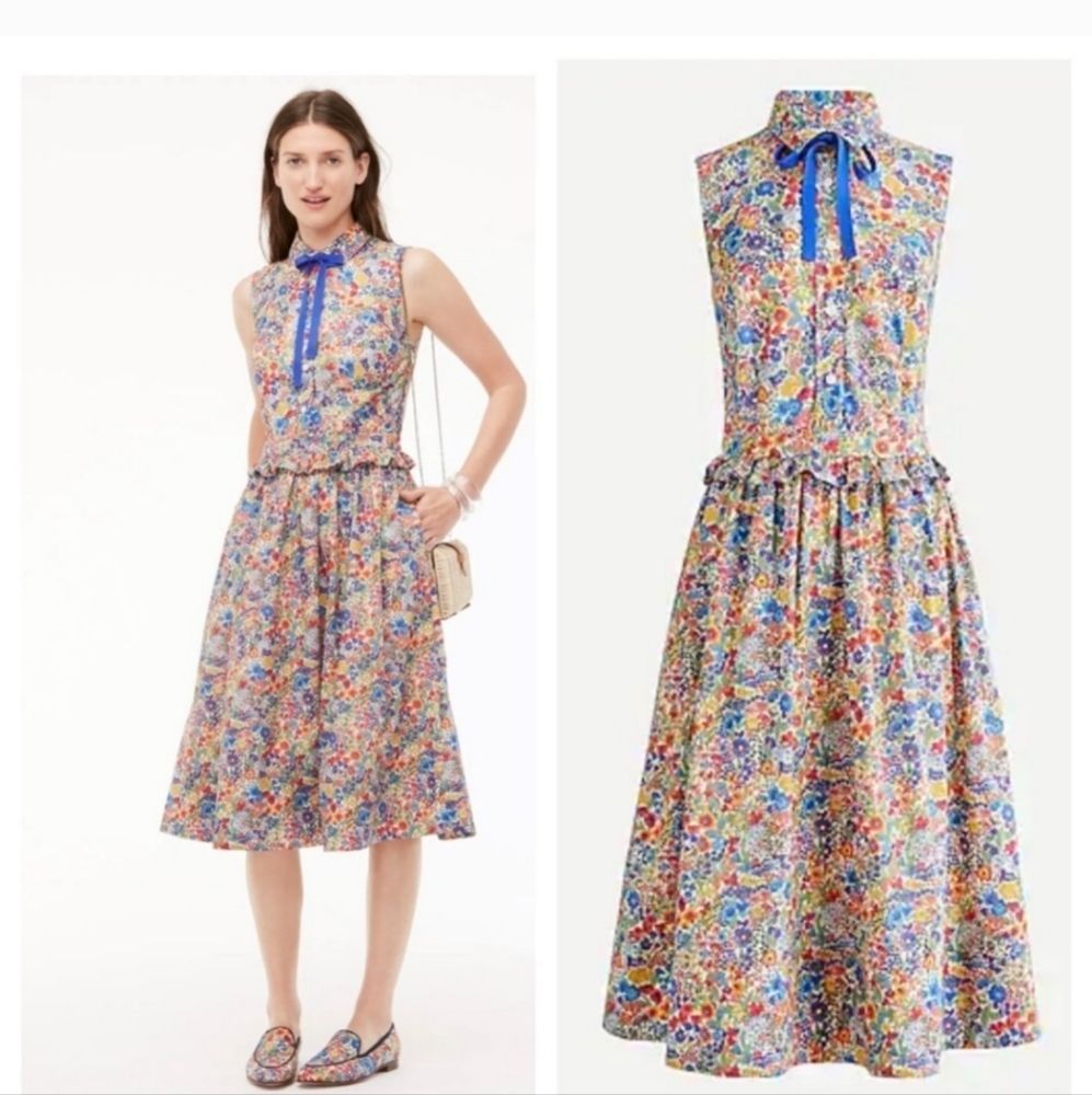 J. Crew Liberty Margaret Annie print shirt dress - Picture 2 of 15